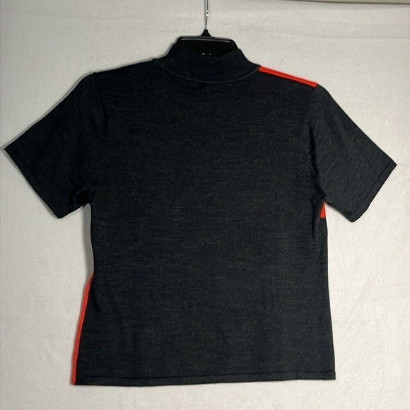 Tahari Vintage Short‎ Sleeve Turtleneck Sweater Colorblock  Womens Size 14 - Picture 2 of 10